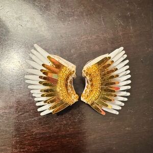 Mignonne Gavigan Mini Madeline Earrings White & Gold